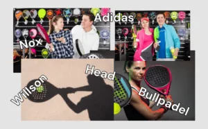 Comparativa de marcas de pádel; Nox, Head, Willson, Bullpadel, Adidas.